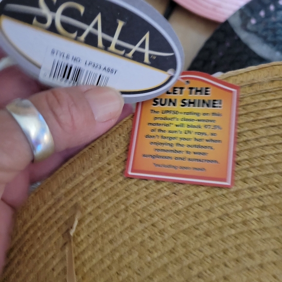 NWT Scala handcrafted mens hat with band multi color - Picture 5 of 6